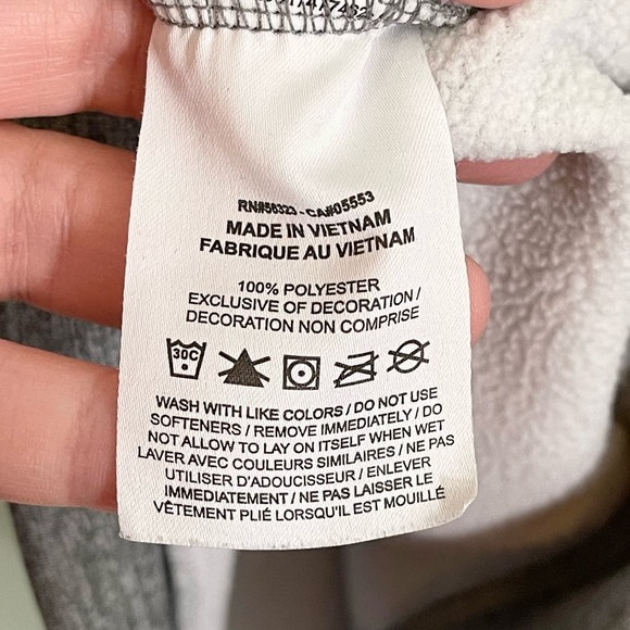 Nike Dri-Fit Men's Gray Graphic Logo Ribbed Pullover Hoodie Jacket Size M - Picture 8 of 9